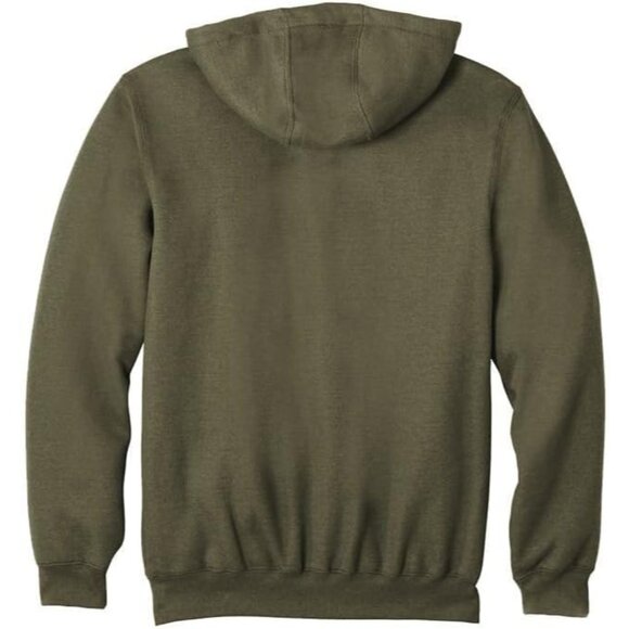 🆕Men's Moss Midweight Hooded Zip Front Sweatshirt Cotton - Casual Activewear - Picture 6 of 7